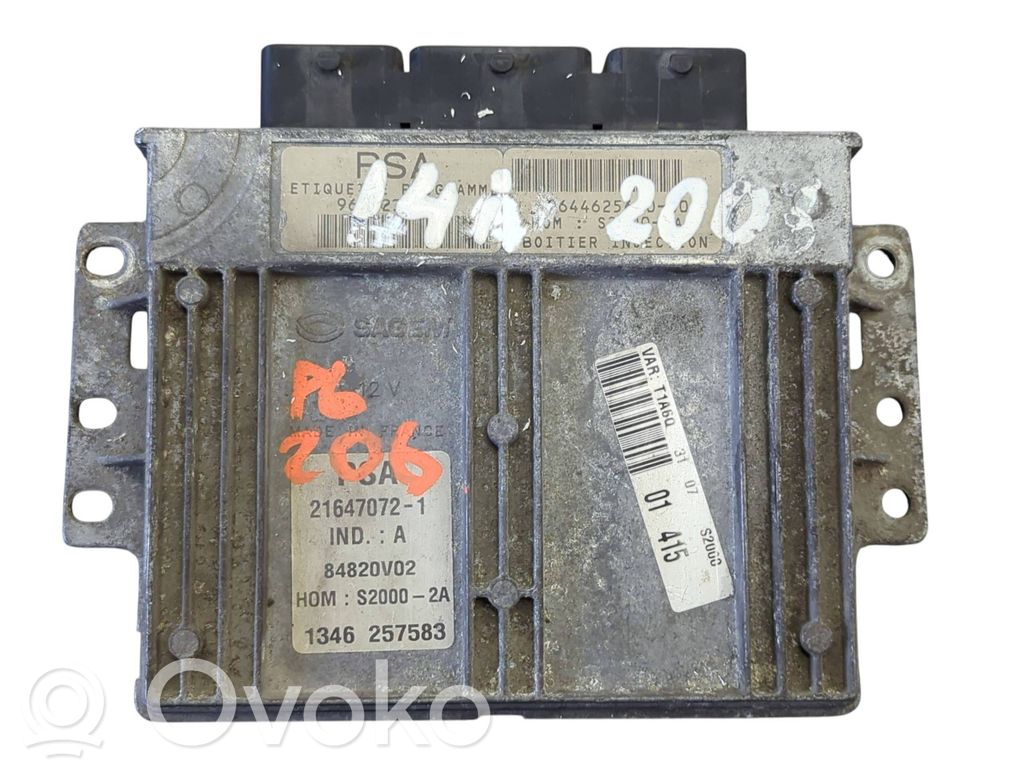 Peugeot 206 Engine control unit/module 