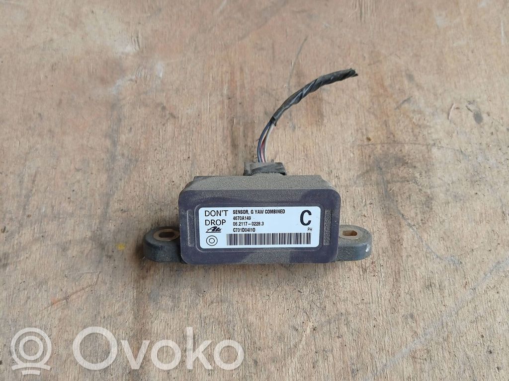 Mitsubishi ASX ESP acceleration yaw rate sensor 