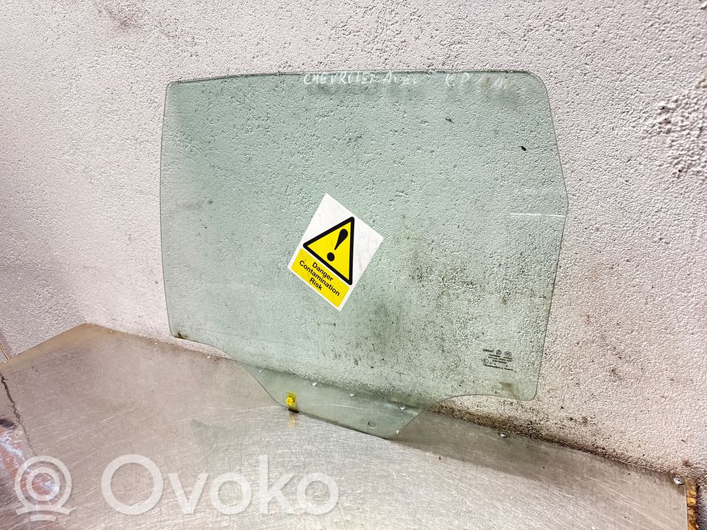 Chevrolet Aveo Rear door window glass 