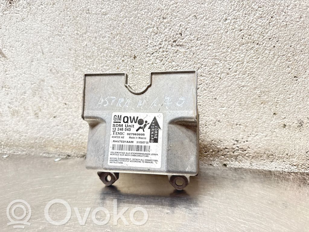 Opel Astra H Airbag control unit/module 