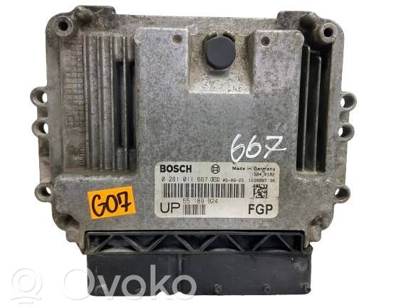 Engine control unit/module ECU   0281011667,1039S07138,55189924