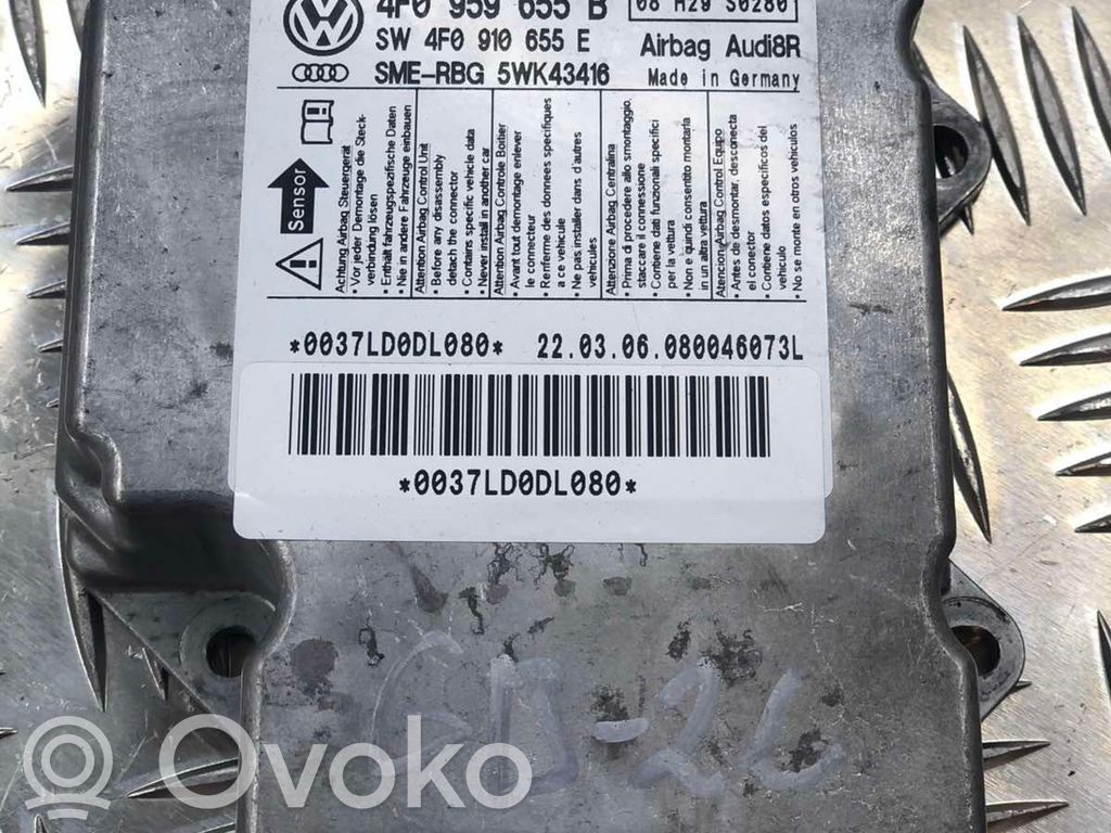 Audi A6 S6 C6 4F Sterownik / Moduł Airbag 