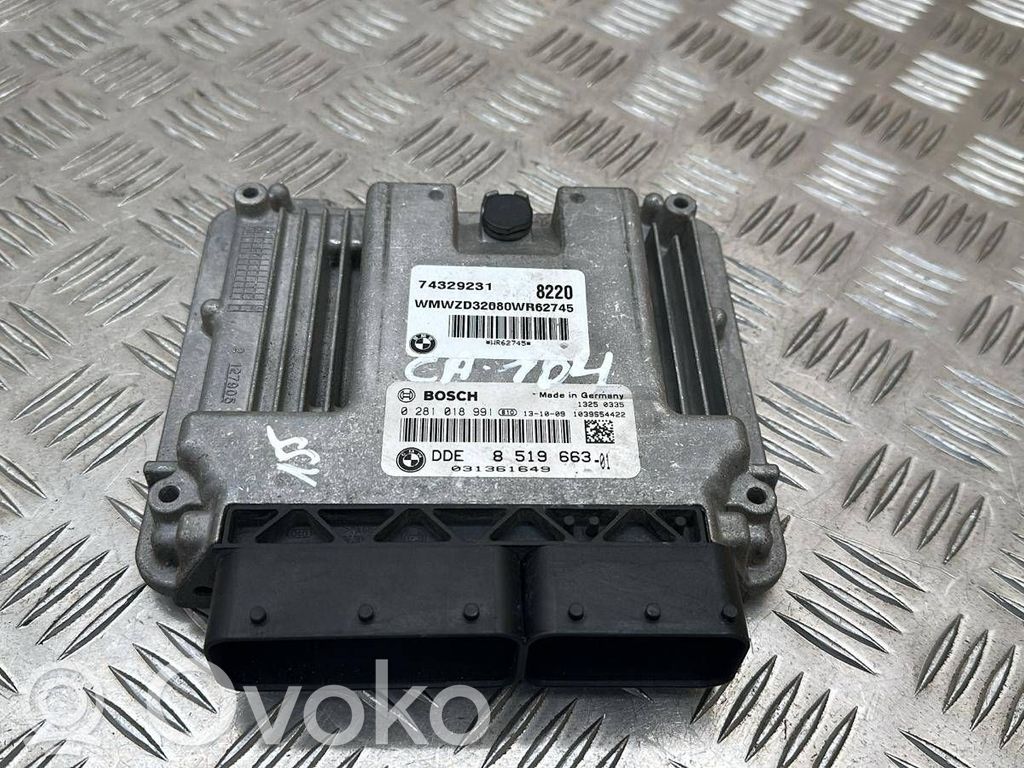 Engine control unit/module   8519663,851966301,0281018991,74329231