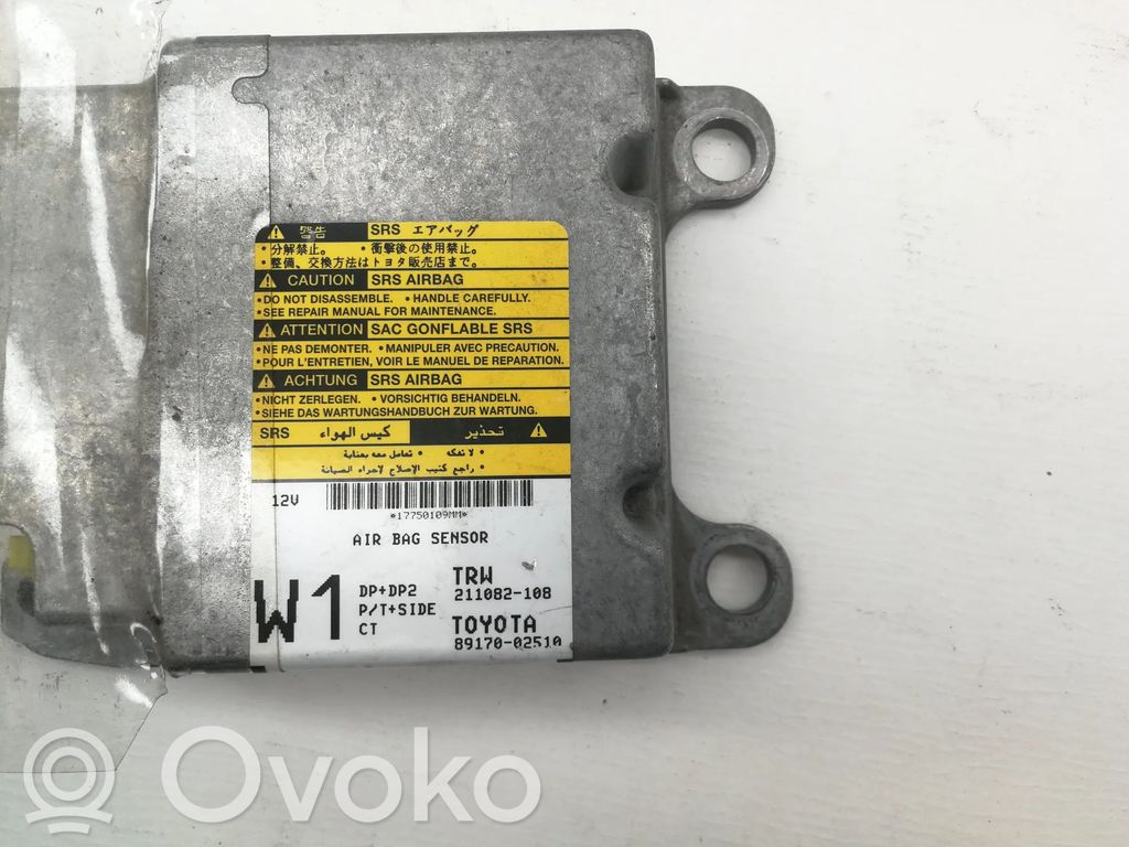 Toyota Corolla E120 E130 Centralina/modulo airbag 