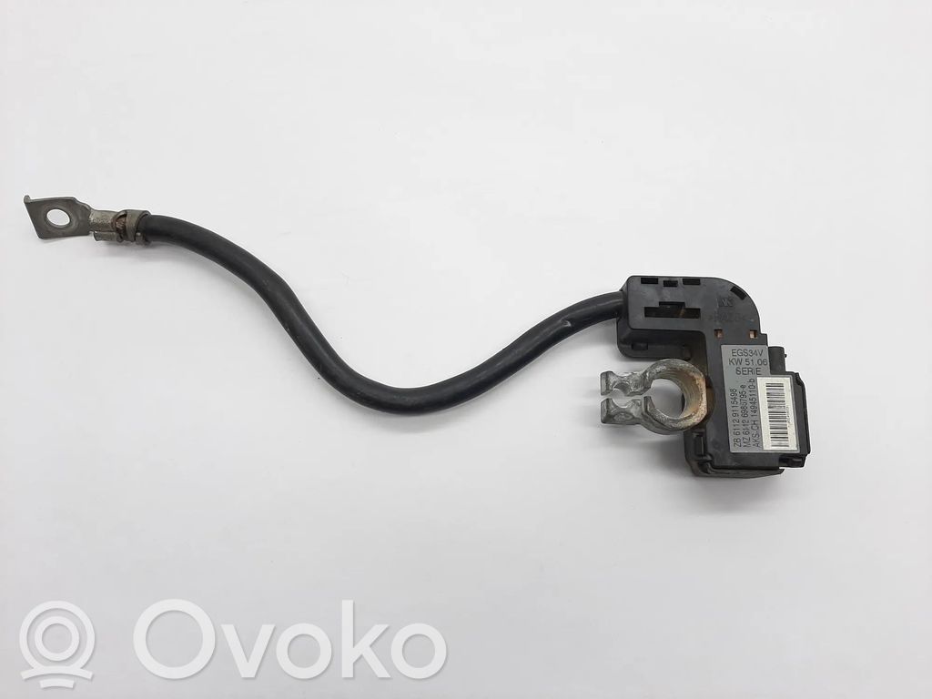 BMW 3 E90 E91 Minus / Klema / Przewód akumulatora 