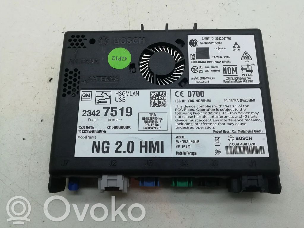 Opel Insignia A Unité / module navigation GPS 