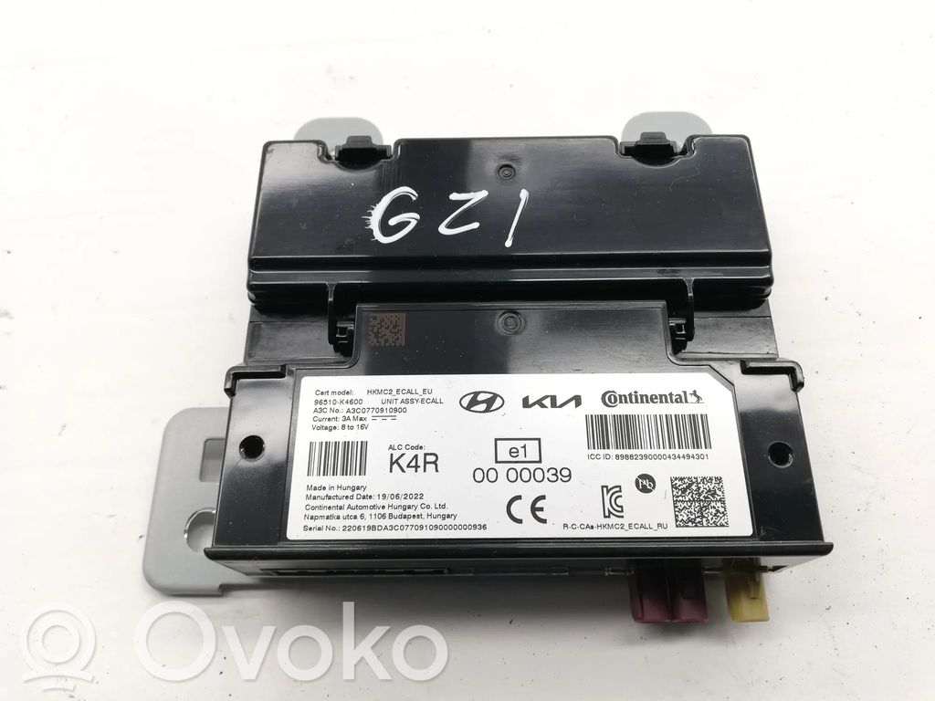 Hyundai Kona I Bluetooth control unit module 