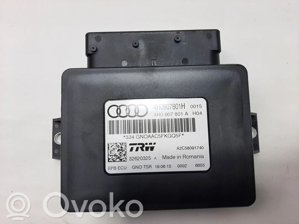 Audi A7 S7 4G Centralina/modulo EMF freno posteriore