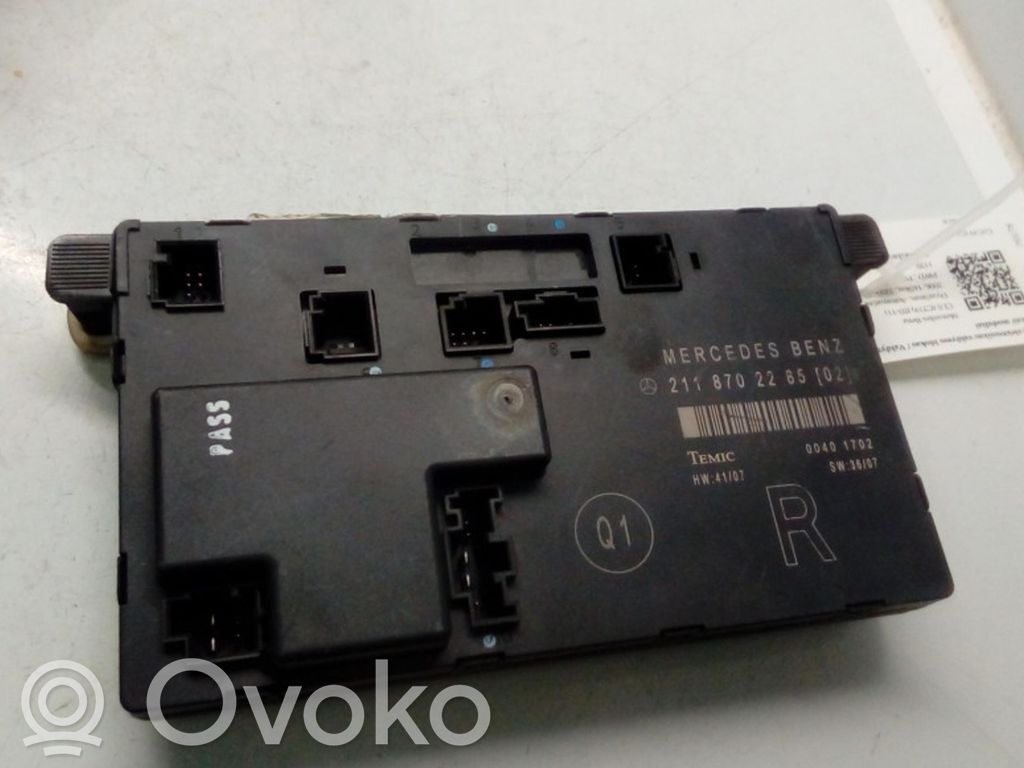 Mercedes-Benz CLS C219 Door control unit/module 