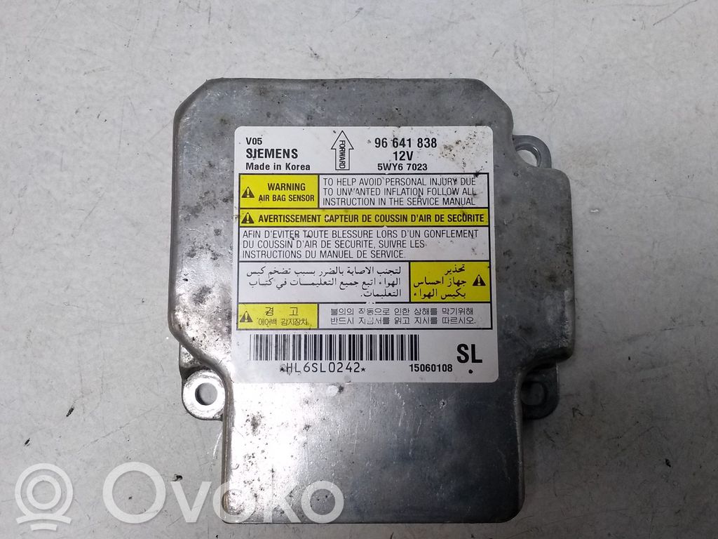 Chevrolet Epica Airbag control unit/module 