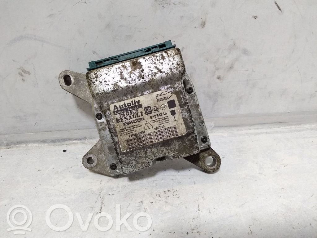 Opel Vivaro Airbag control unit/module 