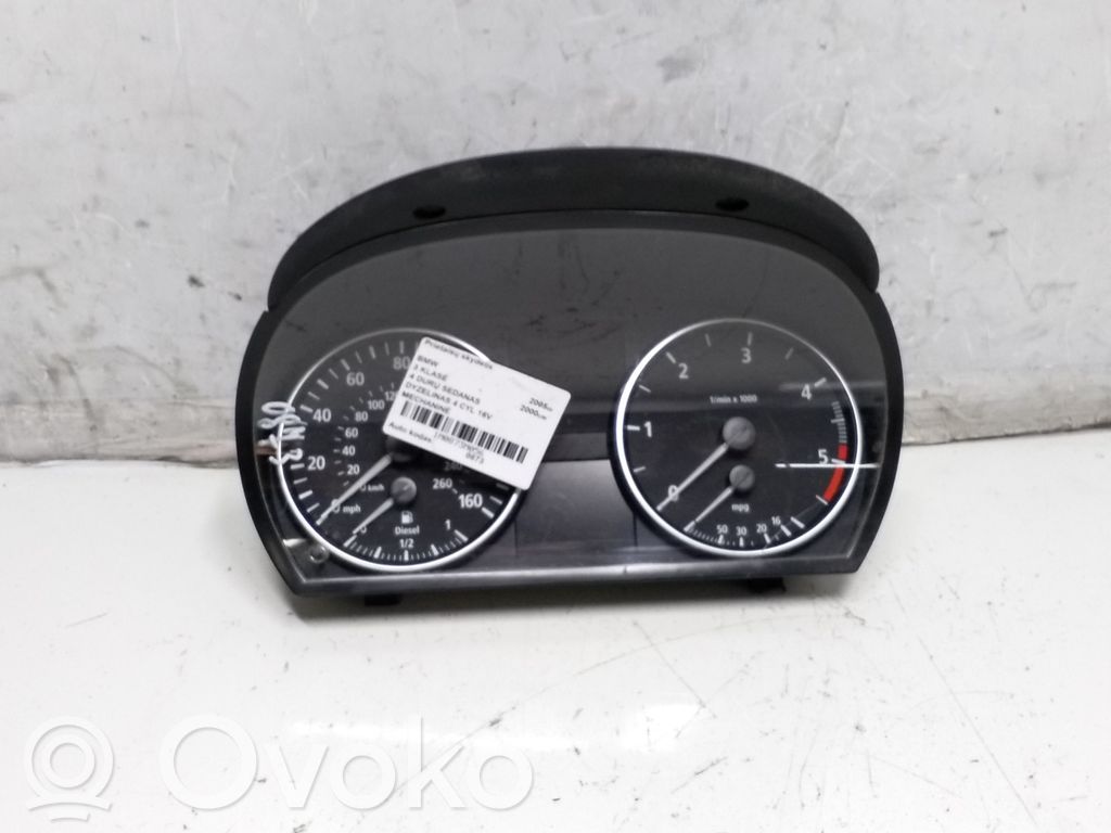 BMW 3 E90 E91 Speedometer (instrument cluster) 