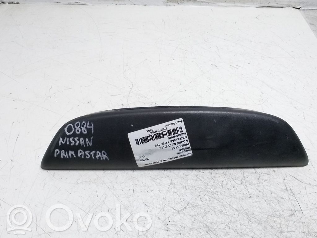 Nissan Primastar Éclairage de plaque d'immatriculation 