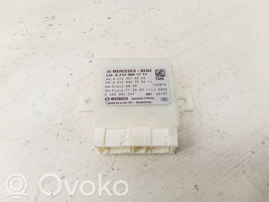 Mercedes-Benz E W212 Unitate/modul de comandă parcare PDC 