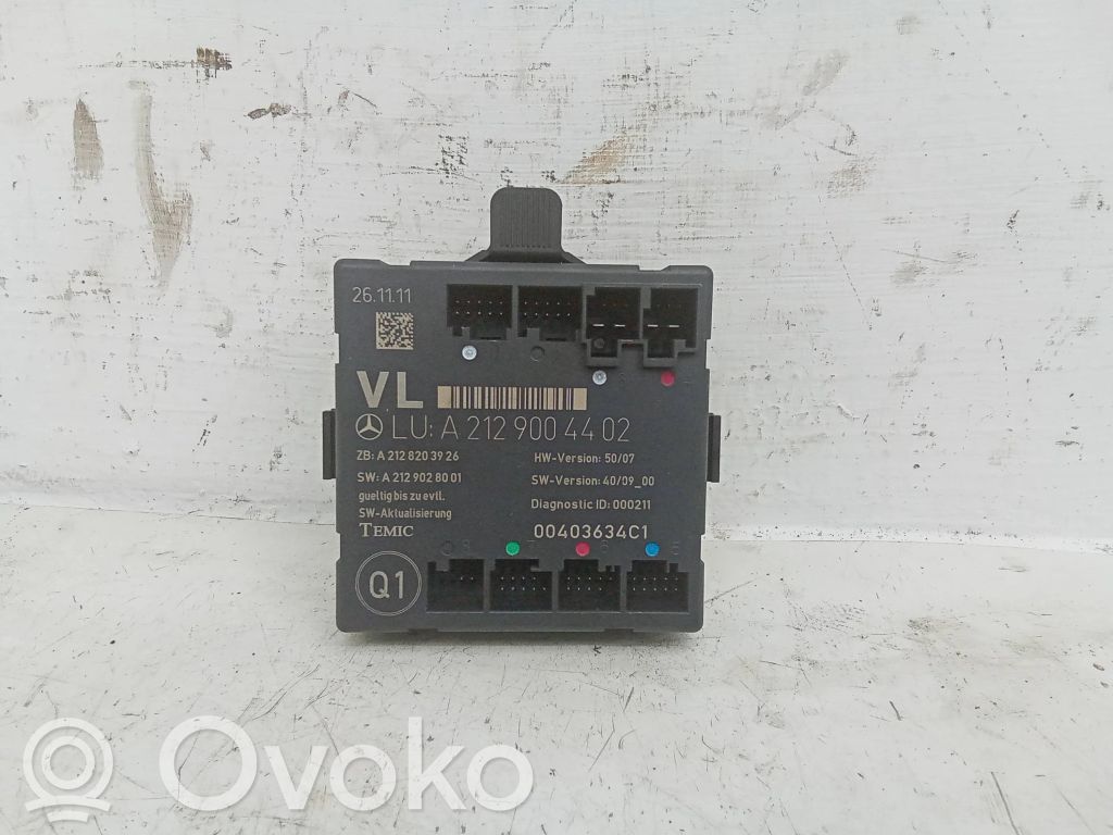 Mercedes-Benz C W204 Centralina/modulo portiere
