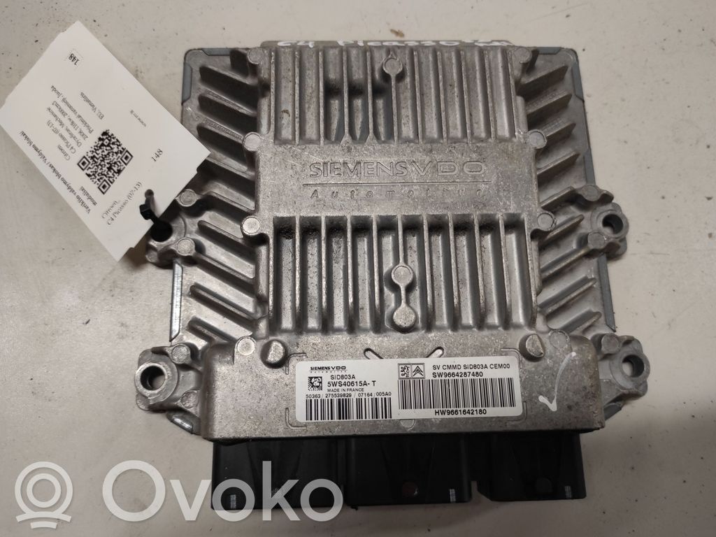 Engine control unit/module   5WS40615AT,SW9664287480,HW9661642180