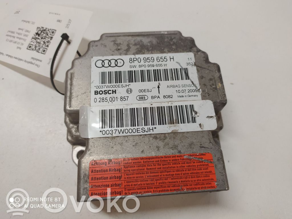 Audi A3 S3 8P Airbag control unit/module 