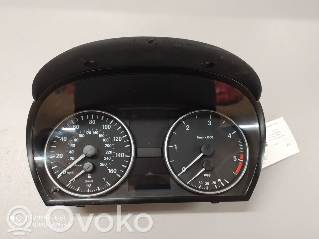 BMW 3 E90 E91 Speedometer (instrument cluster) 