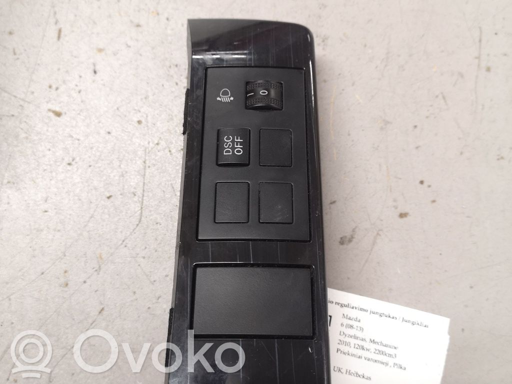 Headlight level height control switch   GS8T66170B,GS8S55443,03099411K1827,03750395,D65155225,K1827