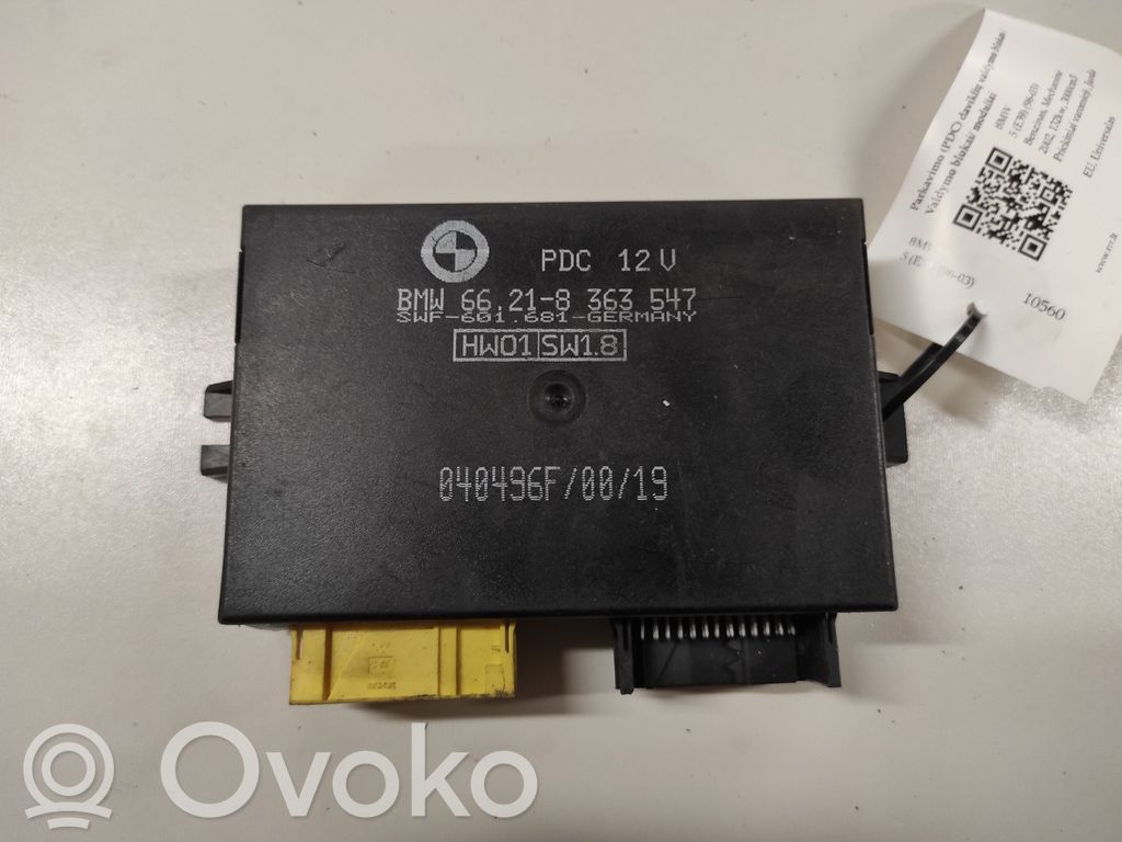 Parking PDC control unit/module   66218363547,SWF601681,040496F0019