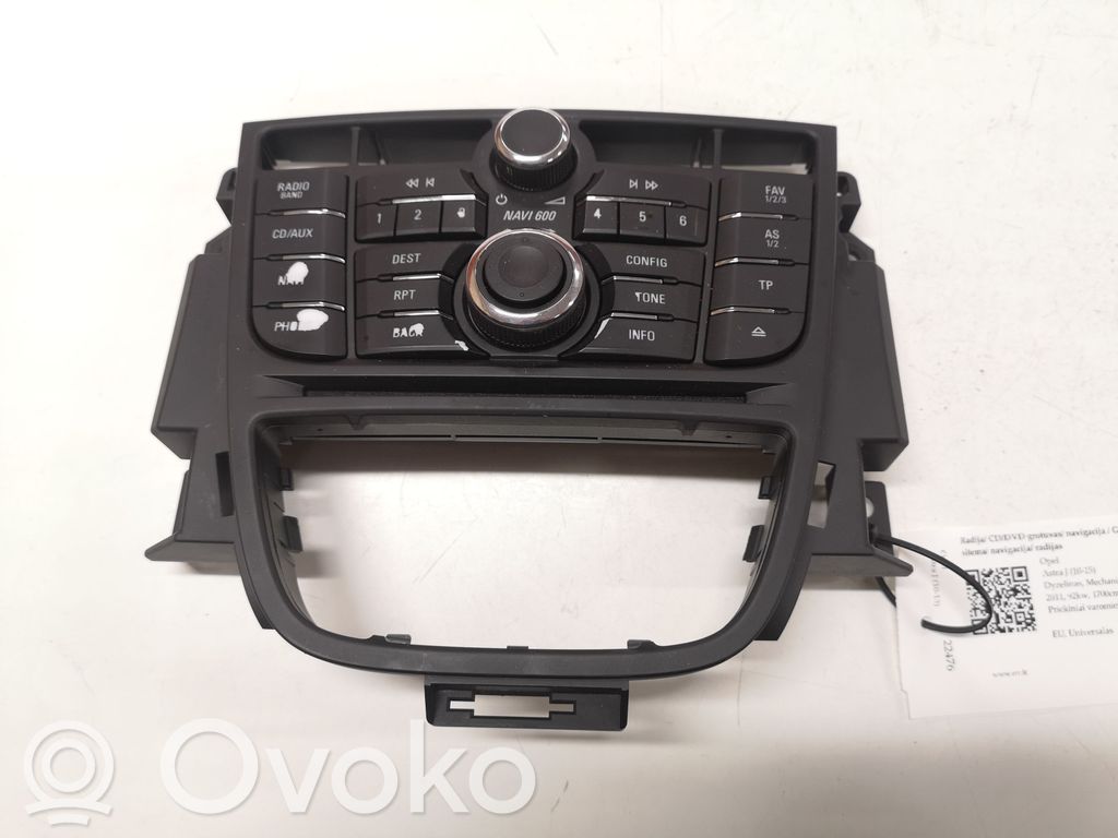 Opel Astra J Radio/CD/DVD/GPS head unit 