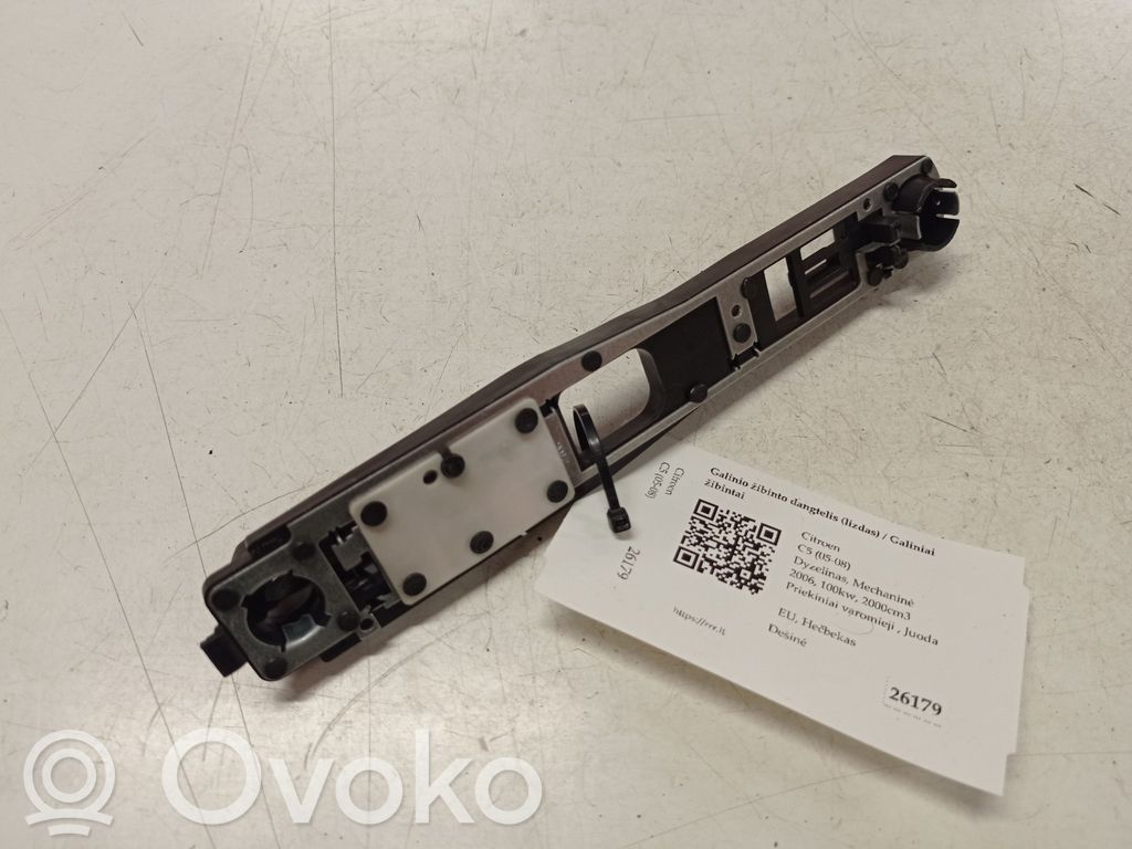 Citroen C5 Takavalon polttimon suojan pidike 