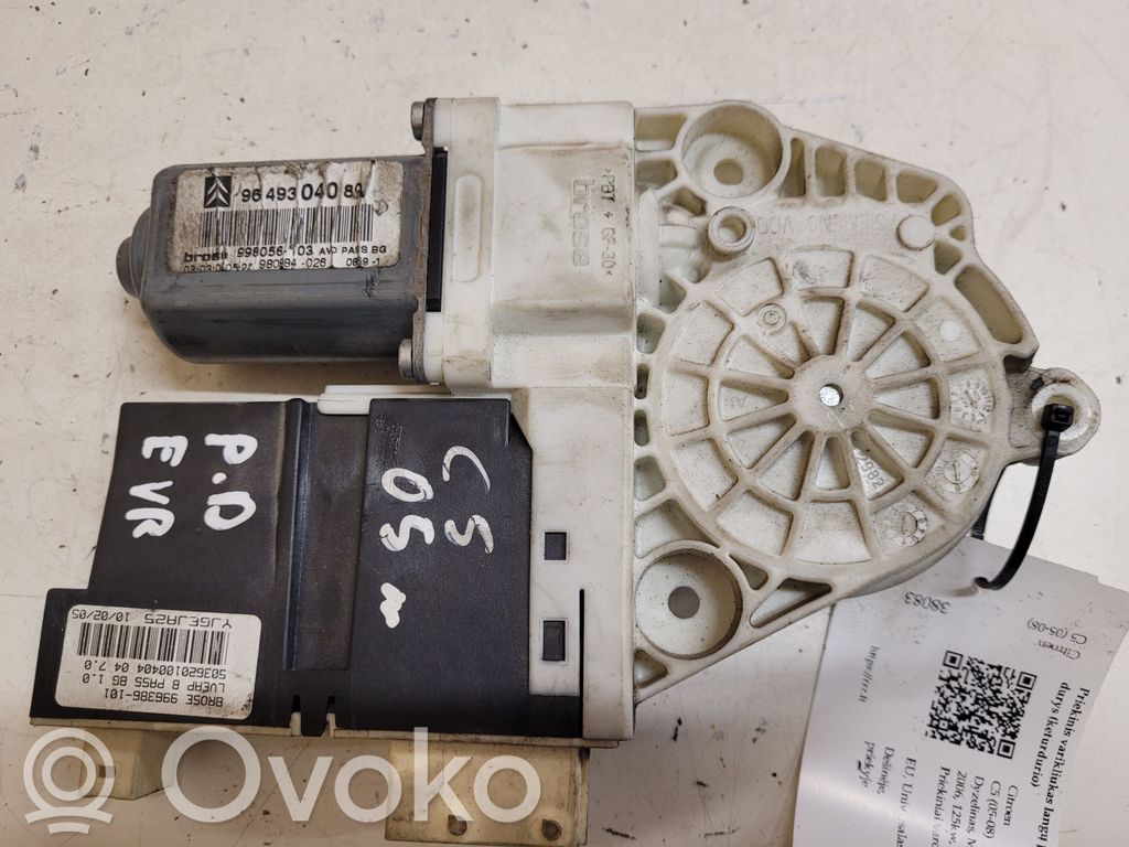 Citroen C5 Silnik regulatora szyby drzwi przednich 