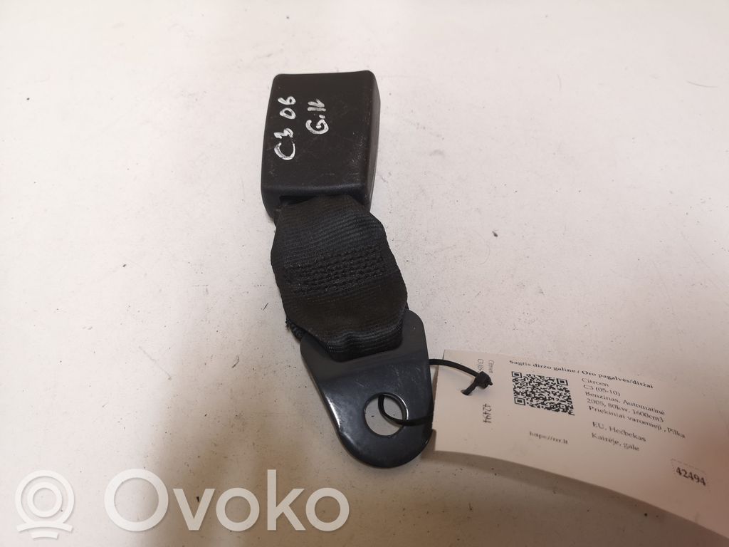 Citroen C3 Sagtis diržo galine 