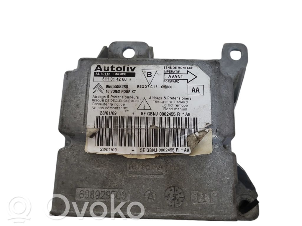 Airbag control unit/module   9665558280,611014200