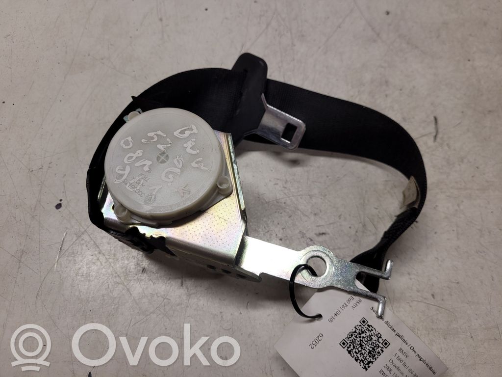 Takaistuimen turvavyö   33061255B,S4913281201H