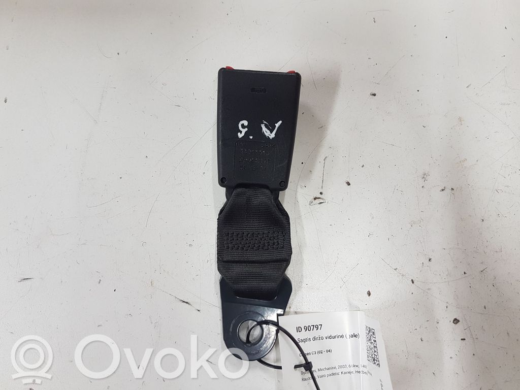 Citroen C3 Sagtis diržo vidurinė (gale) 