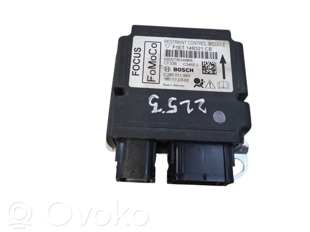 Unidad de control/módulo del Airbag   0285011993,6B00736344BA