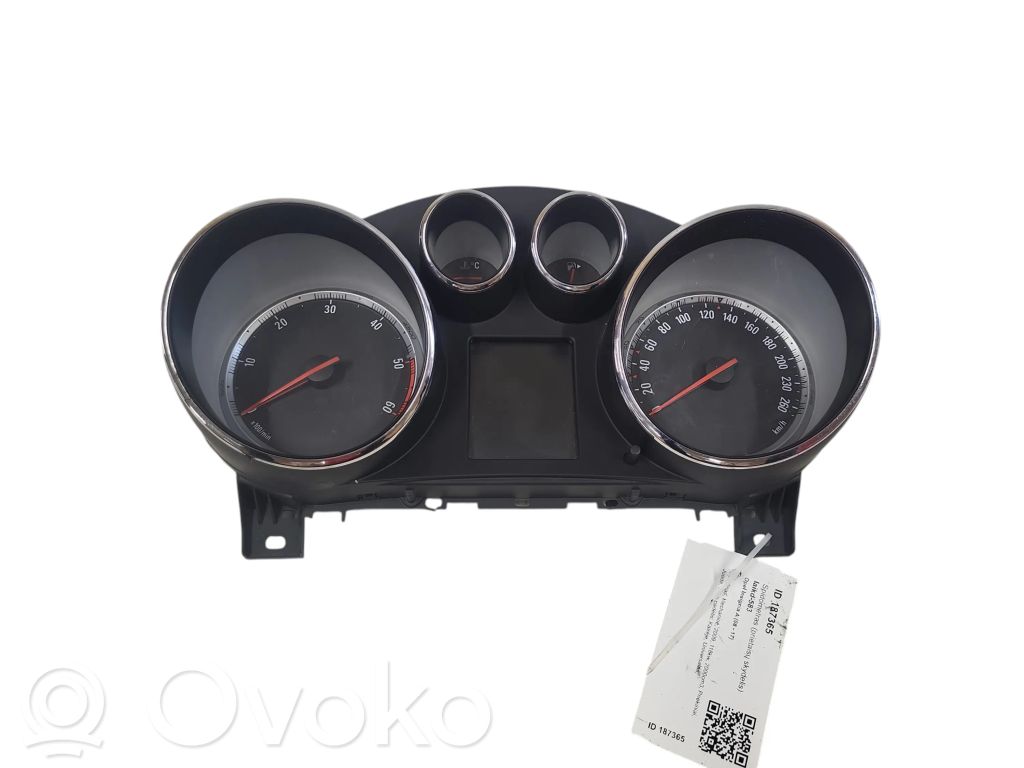 Opel Insignia A Tachimetro (quadro strumenti) 