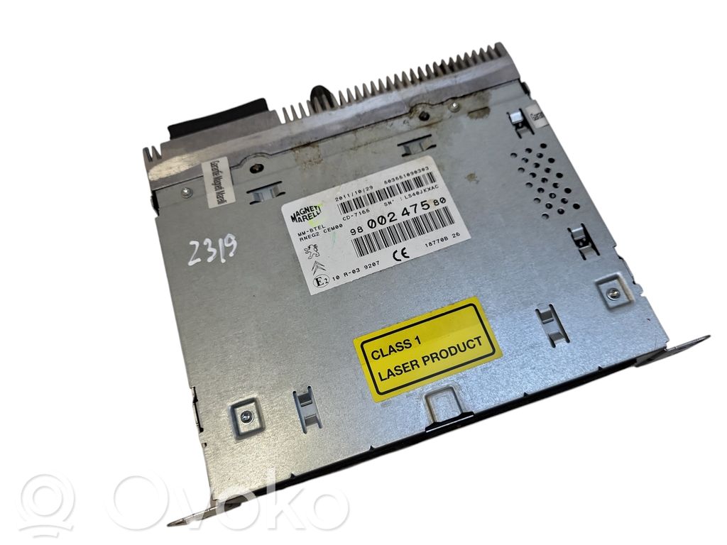 Panel / Radioodtwarzacz CD/DVD/GPS   9800247580,CD7165,503551090303