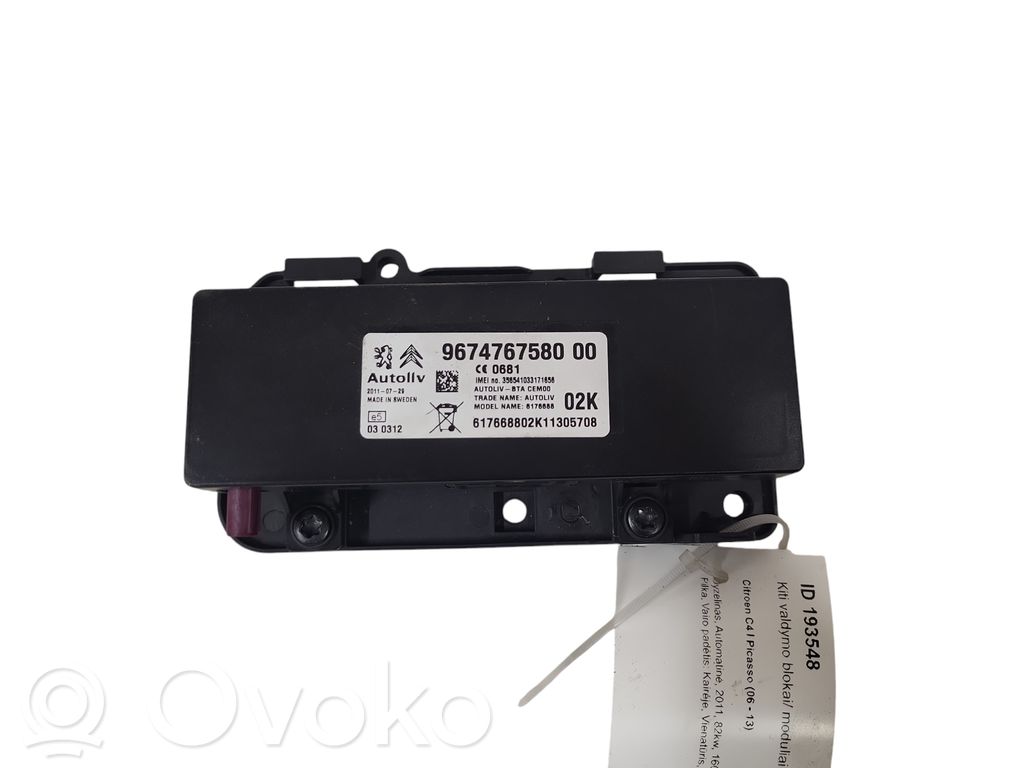 Citroen C4 I Picasso Autres unités de commande / modules 