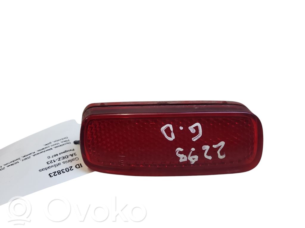 Peugeot 607 Odblask lampy tylnej 