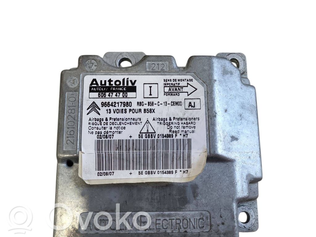 Citroen C4 I Picasso Unitate/modul de comandă airbaguri 
