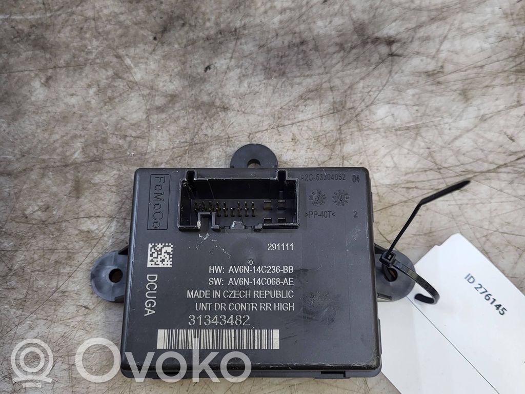 Unité de commande module de porte   31343482,AV6N14C236BB,AV6N14C068AE