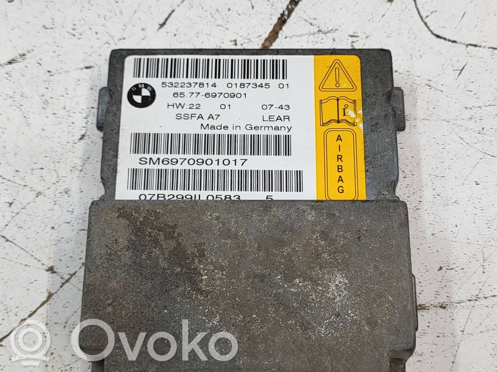 BMW 7 E65 E66 Unitate/modul de comandă airbaguri 