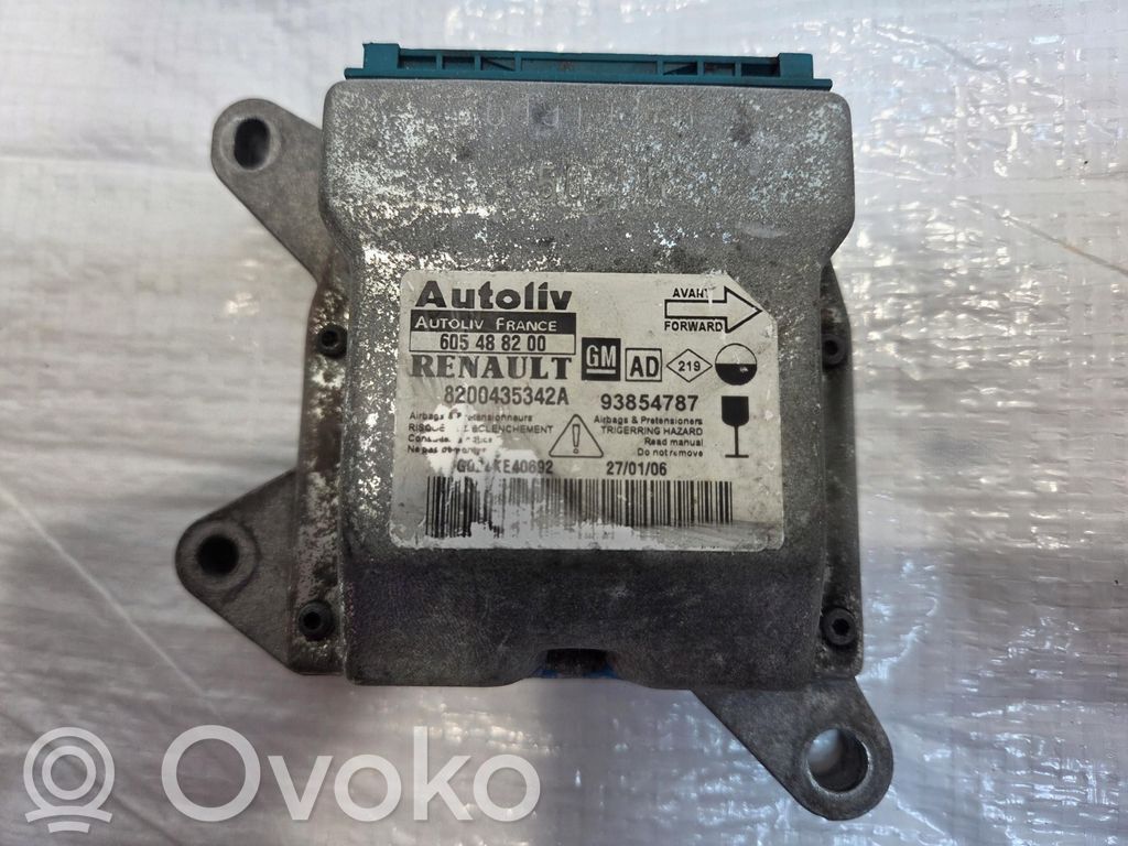 Opel Vivaro Airbag control unit/module 