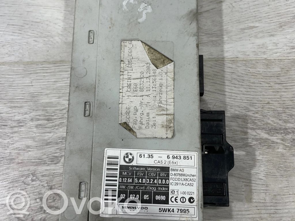 BMW 5 E60 E61 CAS control unit/module 