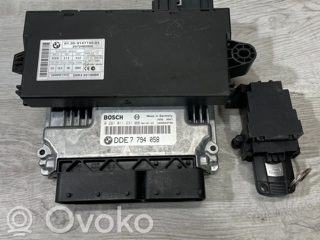 BMW 5 E60 E61 Engine ECU kit and lock set 