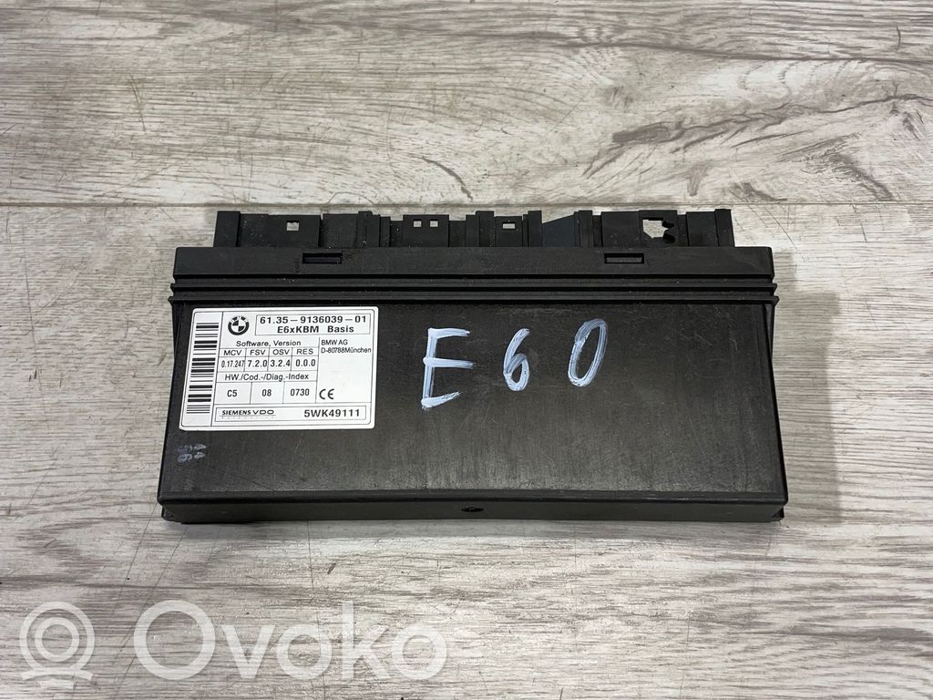 BMW 5 E60 E61 Komforto modulis 