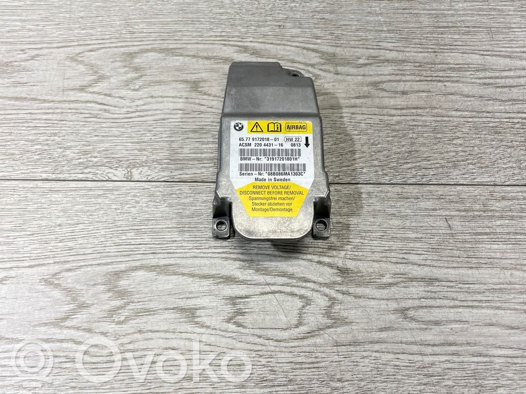 Module de contrôle airbag   9172018,220443116,31917201801H