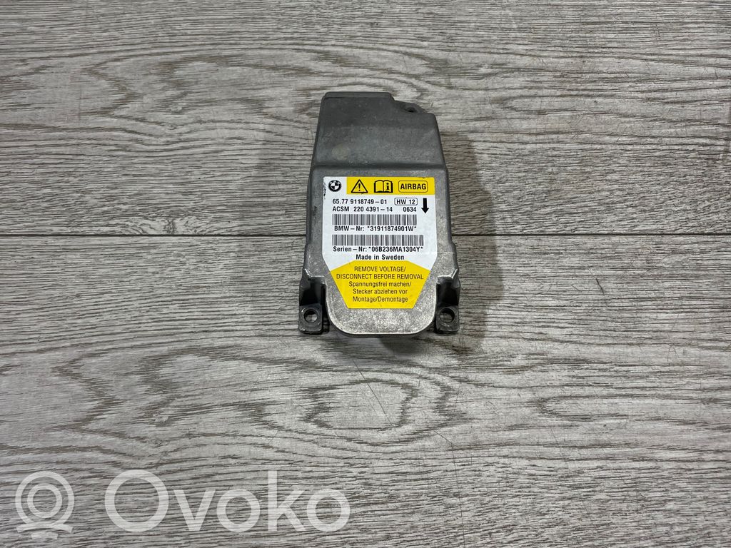 Unidad de control/módulo del Airbag   9118749,2204391,31911874901W