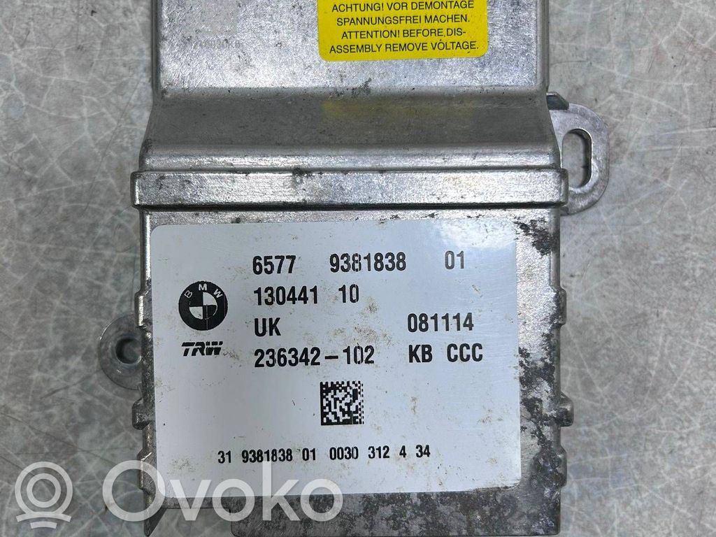 Airbag control unit/module   9381838,6818813
