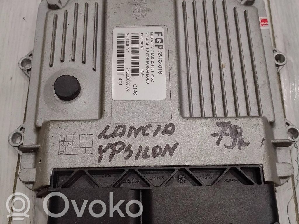 Lancia Ypsilon Engine control unit/module ECU 