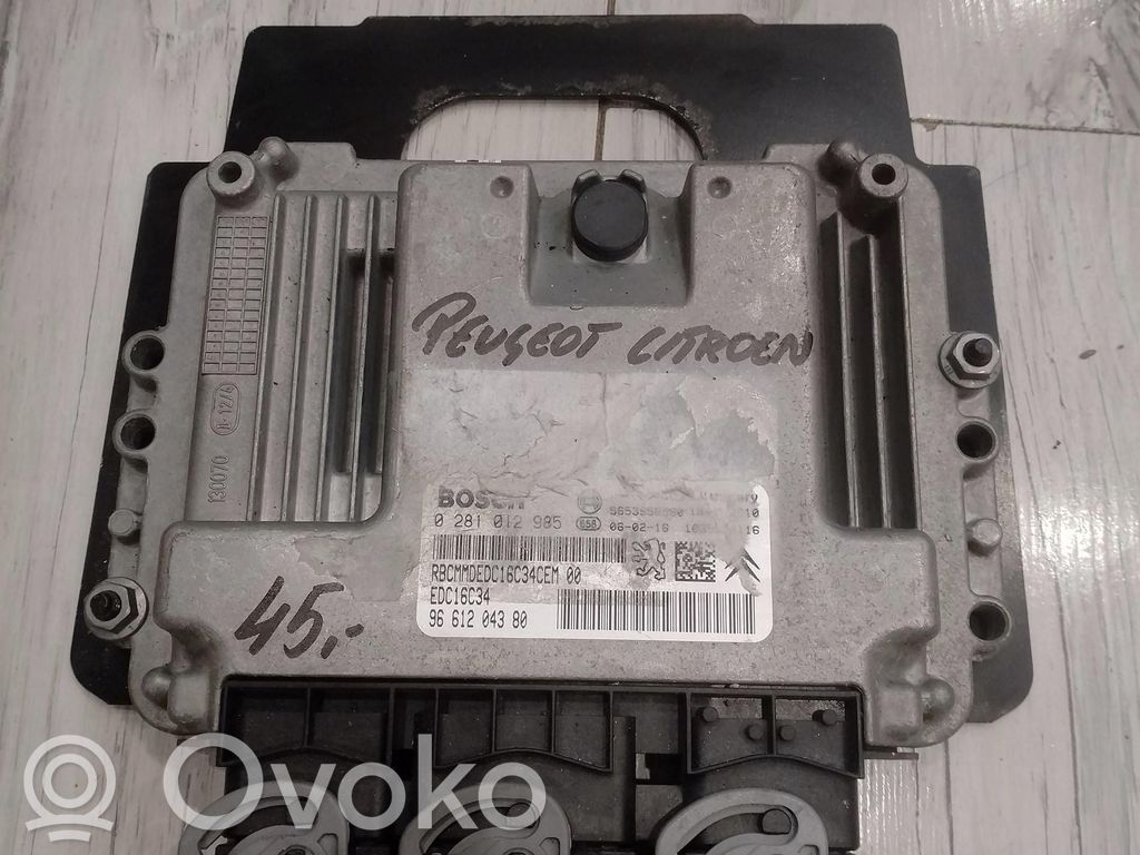 Peugeot 207 Engine control unit/module ECU 