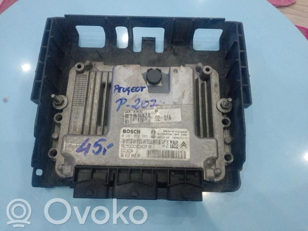Peugeot 207 Engine control unit/module ECU 