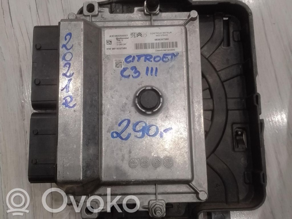 Citroen C3 Engine control unit/module ECU 
